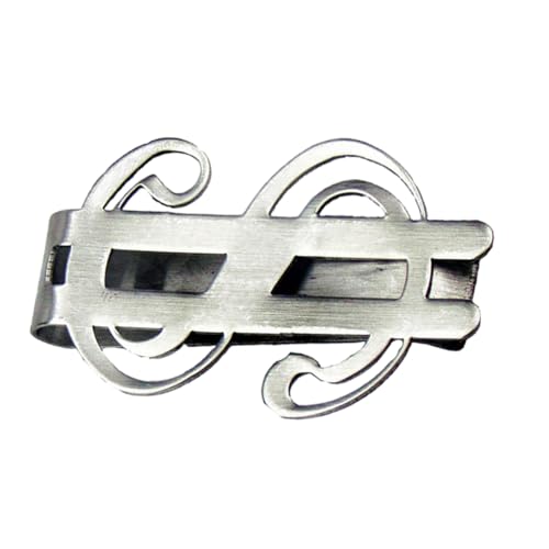 LIFKOME Edelstahl Geldklammer mit Chromfinish Doppelseitiger Geldscheinklammer Schlankes Design für Fronttasche Langlebiger Geldclip Halter Kompakter Geldbeutel Ersatz für Herren und von LIFKOME