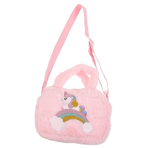 LIFKOME Einhorn Plüschtasche Einhorn Umhängetasche Kleine Mädchen Einhorn Tasche Kleine Mädchen Einhorn Handtasche Süße Umhängetasche Für Mädchen Einhorn Geldbörse Kleine Mädchen von LIFKOME