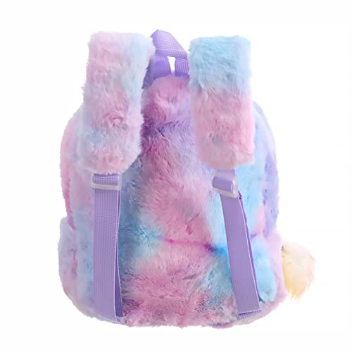 LIFKOME Platzsparende Schultertasche Für Junge Mädchen Regenbogen-Einhorn-Muster Leichtgängig Vielfarbige Kindertasche Für Schule Und Freizeit von LIFKOME