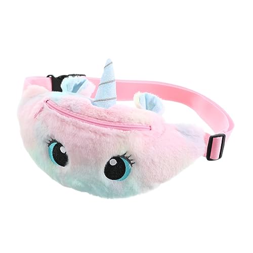 LIFKOME Plüsch Umhängetasche Verstellbare Schulter Und Hüfttasche Mit Modischem Einhorn-Design Für Freizeit Shopping Und Partys Ausreichend Platz Für Viele Artikel von LIFKOME