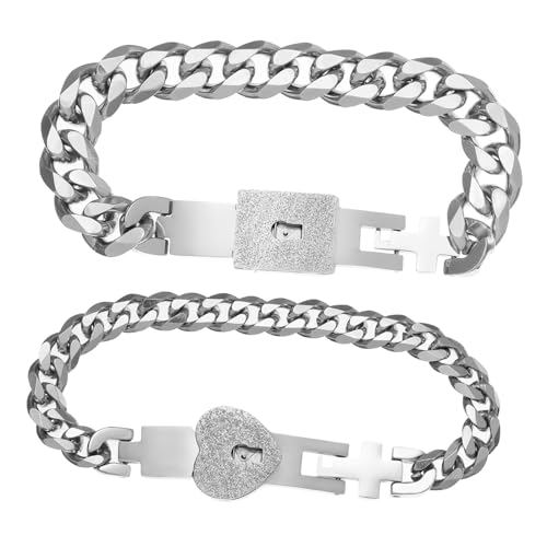 LIFKOME Einzigartiges Paar Armband Unisex Freundschafts und Liebesarmband mit Herzschloss Langlebig Modisch Perfektes Geburtstags und Valentinstagsgeschenk LIFKOME Einzigartiges Paar Armband Unisex Freundschafts und Liebesarmband mit Herzschloss Langlebig Modisch Perfektes Geburtstags und Valentinstagsgeschenk von LIFKOME