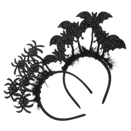 LIFKOME 2stücke Halloween Haarreif Mit Spinnen Und Fledermaus-design Kopfschmuck Für Kostümpartys Und Rollenspiele Komfortabel Und Stilvoll Für Frauen von LIFKOME