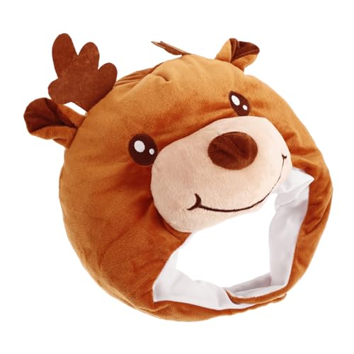 LIFKOME Weihnachts-elk Hut Plüsch Cosplay Kostüm Für Erwachsene Für Weihnachtsfeiern Und Bühnenaufführungen Kreative Dekoration Für Festliche Anlässe von LIFKOME