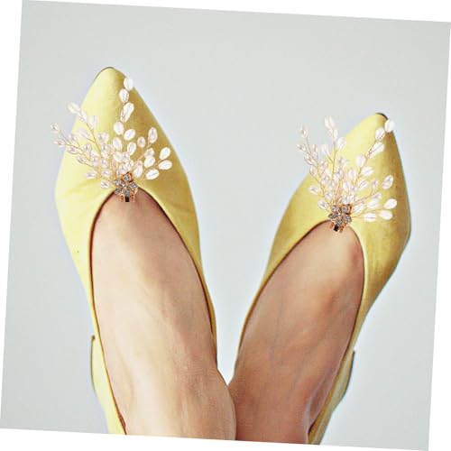 LIFKOME Elegante Abnehmbare Schuhclips mit Strass und Künstlichen Perlen Handgefertigte Blüten schuhdekoration für Damen Vielseitig für Brautschuhe Partys und Festliche Anlässe Goldfarben LIFKOME Elegante Abnehmbare Schuhclips mit Strass und Künstlichen Perlen Handgefertigte Blüten schuhdekoration für Damen Vielseitig für Brautschuhe Partys und Festliche Anlässe Goldfarben von LIFKOME