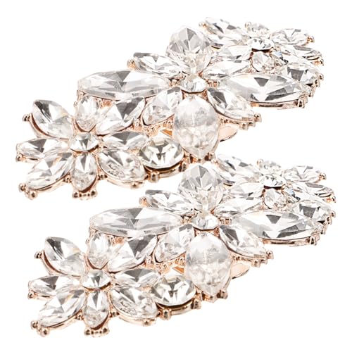 LIFKOME Elegante Brautschuh clips mit Funkelnden Strasssteinen Abnehmbar Vielseitig Einsetzbar für Pumps High Heels Sandalen Stilvolle Schuhdekoration für Damen Leichter Damenschuh von LIFKOME