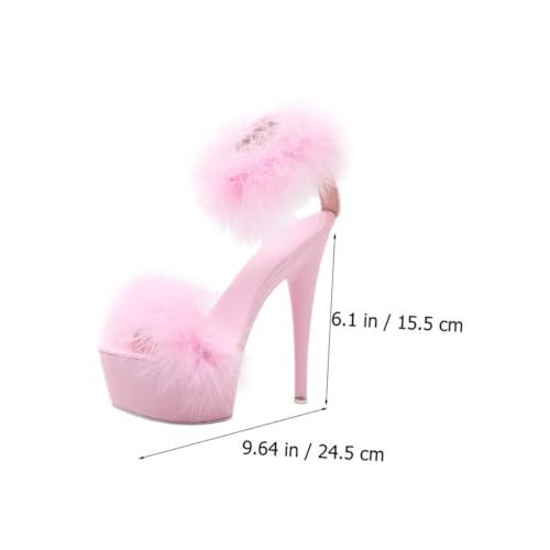 LIFKOME Elegante High Heels Sandalen Damen Rosa Plateau Rutschfest Modisch Sommer Schuhe Absatzschuhe mit Langlebiger Sohle für Frühling und Sommer Zufällige Farbe Zufällige Farbe von LIFKOME