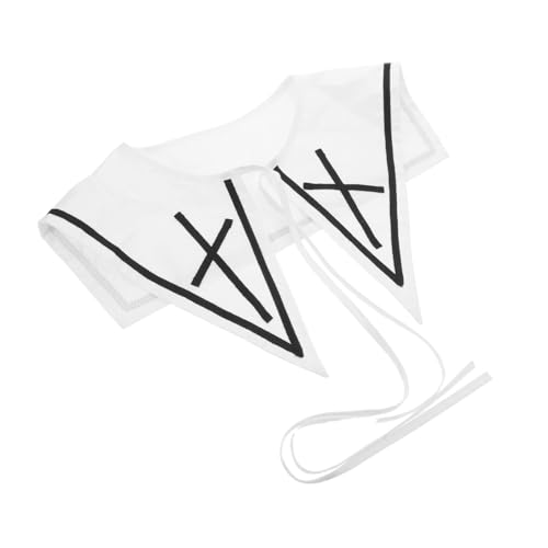 LIFKOME Eleganter Abnehmbarer Damenkragen Weiß Vintage Falscher Hemdkragen für Blusen und Kleider Stilvoll Abnehmbar für Büro Freizeit und Formelle Anlässe Einfach zu Reinigen und von LIFKOME