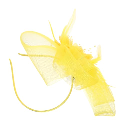 LIFKOME Eleganter Tüll Fascinator mit Federn Vielseitig als Haarclip und Stirnband Tragbar Leicht und Bequem für Hochzeiten Teepartys Rennveranstaltungen und Festliche Anlässe Stilvolles von LIFKOME