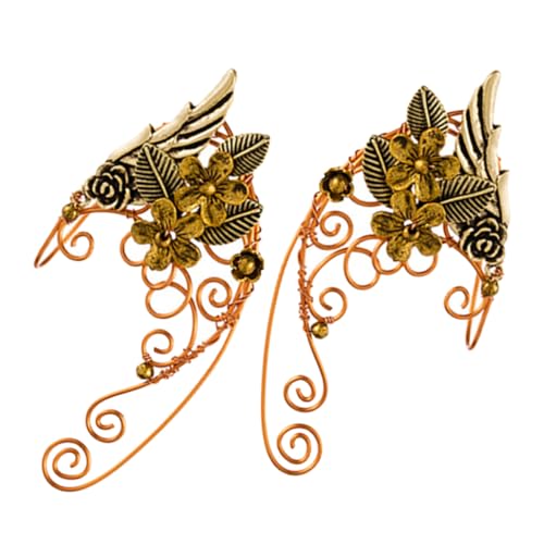 LIFKOME Elf Ohrmanschetten Ohrclips Metall Schmuck für Damen und Mädchen Modische Non piercing Ear mit Einzigartigem Design Geschenk zu Geburtstag und Valentinstag von LIFKOME