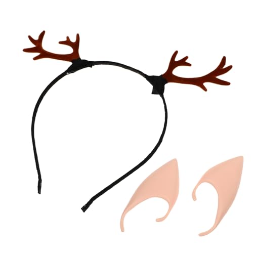 LIFKOME 1satz Weihnachts-halloween-elfenohren-haarreif Mit Geweih Kreatives Cosplay-party-zubehör Für Erwachsene Und Langlebig Und Sicher Für Besondere Anlässe von LIFKOME