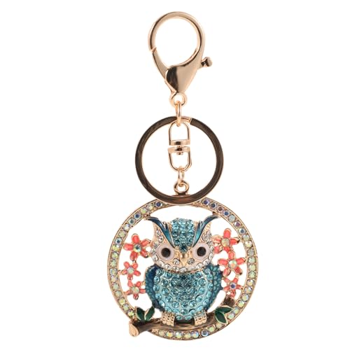 LIFKOME Alloy Owl Schlüsselanhänger Mit Strass Tragbarer Taschenanhänger Für Handtaschen Und Rucksackdekoration Lebensechter Eulen- von LIFKOME