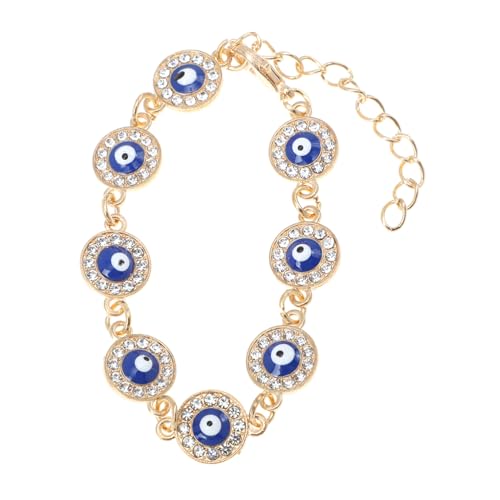 LIFKOME Evil Eye Armband mit Verstellbarem Design Türkischer Blauer Augenanhänger Glücksarmband für Männer und Frauen Modisches Schmuckstück für von LIFKOME