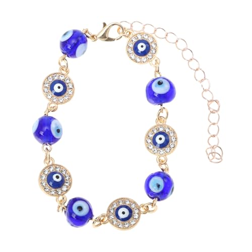 LIFKOME Evil Eye Armband mit Verstellbarem Design Türkischer Blauer Augenanhänger Glücksarmband für Männer und Frauen Modisches Schmuckstück für von LIFKOME