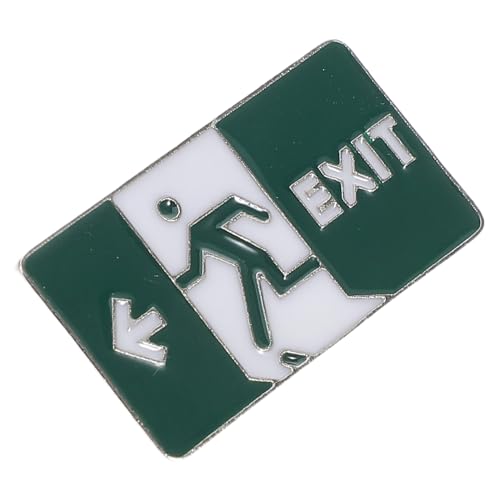 LIFKOME Exit Sicherheitsbrosche Glow in The Dark für Damen und Herren Einzigartige Metallische Anstecknadel für Jacken Pullover Taschen Modisches Kleidung accessoire mit Leuchtendem von LIFKOME