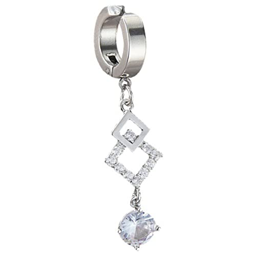 LIFKOME Fake Bauchnabelpiercing Clip Damen Zirkonia Schmuck Nicht Durchstochen Bauchring für Strand Party Cosplay und Alltag von LIFKOME