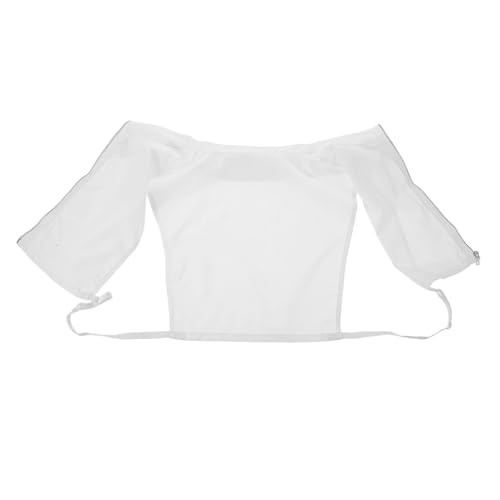 LIFKOME Abnehmbarer Fake-kragen Weißer Kunstkragen Für Damen Halbhemd Bluse Pullover Kragenstück Halber Falscher Blusenkragen Halbhemden Rund Elegant von LIFKOME