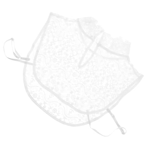 LIFKOME Falscher Spitzenkragen Damen Abnehmbar Faux Lace Collar Weiß Eleganter Krageneinsatz für Blusen Hemden Pullover Modisch Vielseitig Kombinierbar von LIFKOME