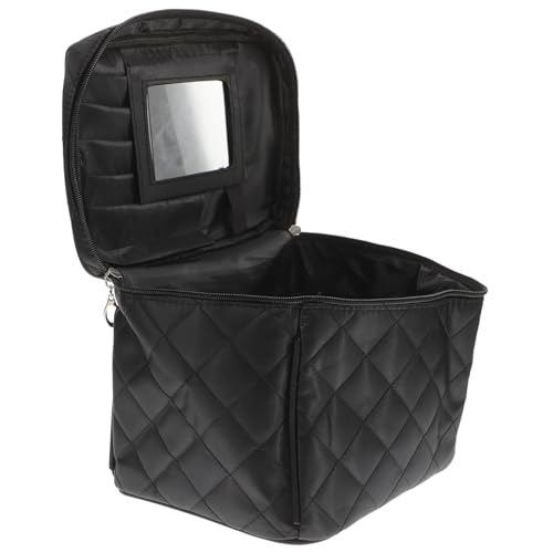 LIFKOME Faltbare Kosmetiktasche mit Integriertem Spiegel Großer Kapazität Multifunktionaler Kulturbeutel Wasserabweisend Reißverschluss Tragbarer Reise Organizer für Damen und Herren von LIFKOME