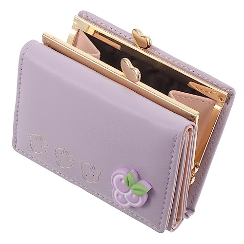 LIFKOME Kleines Portemonnaie Aus Pu Faltbare Kartentasche Praktischer Geldbeutel Münztäschchen Für Damen Für Reisen Und Alltag von LIFKOME