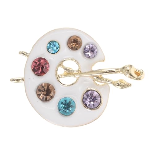LIFKOME Mode Strass Farbe Palette Brosche Pin Glänzendes Accessoire Für Herren Krawatte Party von LIFKOME