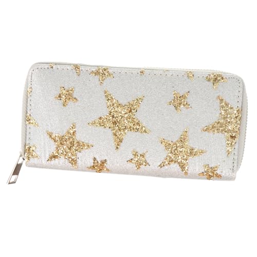LIFKOME Fashion Star Muster Pu Geldbörse Für Damen Praktische Clutch Mit Reißverschluss Und Leicht Für Täglichen Gebrauch Und Besondere Anlässe von LIFKOME