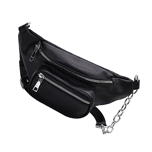 LIFKOME 1stück Damen Pu Umhängetasche Mit Kette Verstellbarer Schulterriemen Multifunktionale Crossbody Und Schultertasche Stilvolle Und Praktische Hüfttasche Für Outdoor-aktivitäten von LIFKOME
