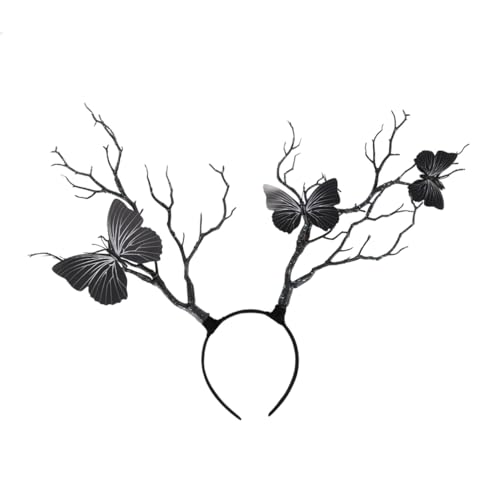 LIFKOME Festival Haarreif mit Kreativen Baumzweigen und Geweih design Robustes Material Ausgefallenes Party haaraccessoire für Frauen und Mädchen Geschenk und Zufällige Farbe von LIFKOME