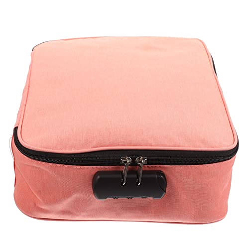 LIFKOME Zusammenklappbare Dokumentenaufbewahrungstasche Und Feuerfest Große Kapazität Mehrlagig Mit Schloss Für Zuhause Und Schule von LIFKOME