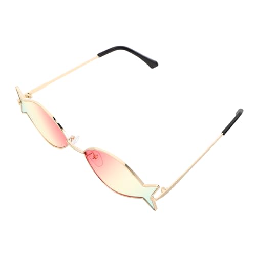 LIFKOME Fischförmige Sonnenbrille Lustige Strandbrille Uv-schutz Leicht Für Hawaiianische Sommerparty Vielseitige Accessoires Für Luau Foto Requisiten von LIFKOME