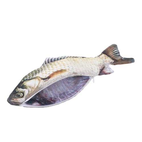 LIFKOME Federmäppchen in Fischform Stift-Aufbewahrungstasche Schreibwaren-Organizer Aus Polyester Platz Für Stifte Bleistifte Lineale Notizen Und Radiergummis Kreatives Für von LIFKOME