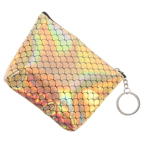 LIFKOME Kleine Geldbörse Mit Fischschuppenmuster Damen-geldbörse Aus Pu- Reißverschluss-Clutch Für Frauen Praktische Brieftasche Mit Kartenhalter von LIFKOME