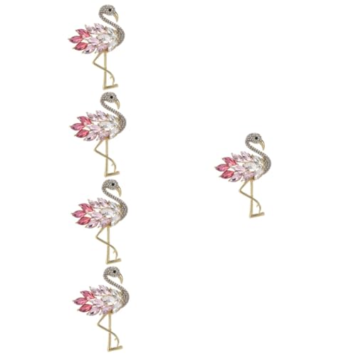 LIFKOME 5stücke Flamingo Brosche Für Damen Funkelnde Anstecknadel Für Kleidung Schals Und Accessoires Tierdesign Für Besondere Anlässe Und Dekoration von LIFKOME