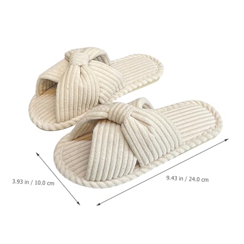 LIFKOME Flauschige Hausschuhe Damen mit Rutschfester Sohle Warme Bequeme Slipper für Herbst Winter Weiches Material Waschbar für Indoor Nutzung und Geschenkidee von LIFKOME