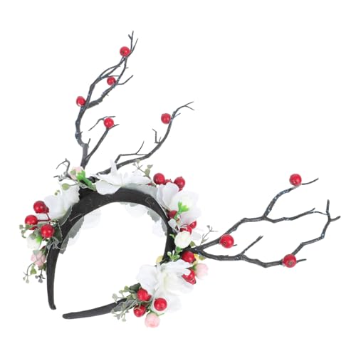 LIFKOME 1stück Weihnachts Stirnband Für Erwachsene Festliche Haardekoration Mit Künstlichen Zweigen Beeren Und Blumen Für Weihnachten Karneval Und Fotoshootings von LIFKOME