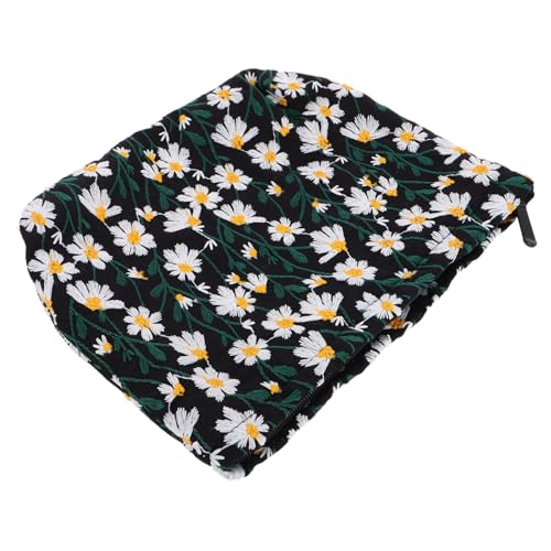LIFKOME Floral Kosmetiktasche Mit Reißverschluss Kleine Make-up Tasche Mit Niedlichem Daisy- -Design Für Toilettenartikel Und Reisebedarf Für Damen Und Unterwegs von LIFKOME