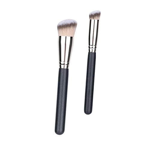 LIFKOME Foundation Pinsel Makeup Concealer Pinsel 2-teiliges Make-up-pinsel-set Ergonomisches Design Creme Concealer Flüssige Foundation Für Die Haut von LIFKOME
