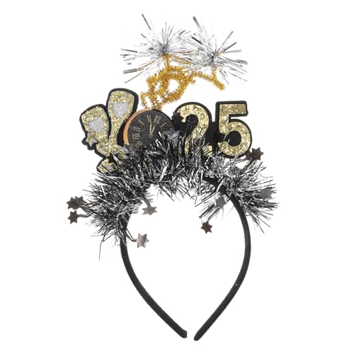 LIFKOME Frohes Neues Jahr Headband Festliches Stirnband Für Silvesterpartys Kreative Party-dekoration Für Neujahrsfeiern Vielseitig Einsetzbar Für Verschiedene Anlässe Bequem Und von LIFKOME