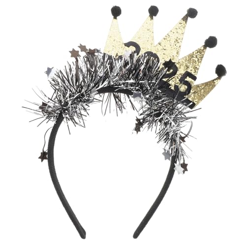 LIFKOME Happy Year Stirnband Mit Sternen-boppern Neujahrsparty Zubehör Wiederverwendbares Und Komfortables Haaraccessoire Für Silvesterfeiern Vielseitig Einsetzbar Für Feiern Und von LIFKOME