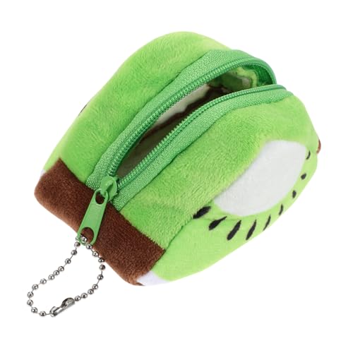 LIFKOME Obstform Geldbörse Für Damen Plüsch Dreieckige Kleingeldbörse Mit Reißverschluss Kompakt Und Leicht Für Münzen Schlüssel Lippenstift Und Kleinigkeiten von LIFKOME