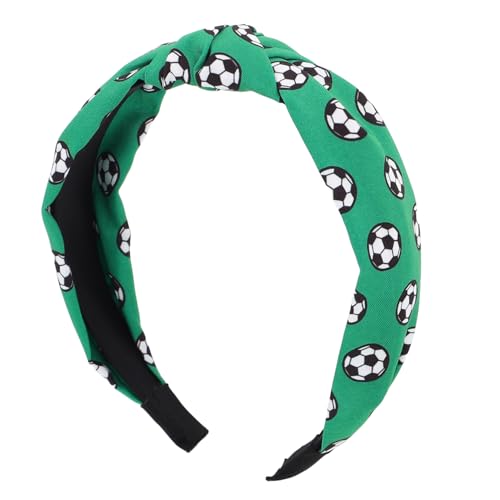LIFKOME Sport Stirnband Mit Fußball-design Breites Knotenförmiges Haarband Für Frauen Und Männer Für Sport-events Spiele Und Outdoor-aktivitäten von LIFKOME