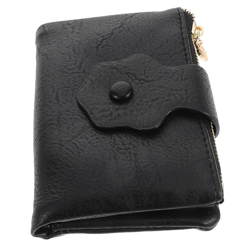 LIFKOME Reißverschluss-handtaschen Damen-geldbörsenhalter Geldbörse Für Frauen Braunes Pu-Material Vintage-Blumenmuster Kartenetui Mit Münzfach Kompakt Tragbar von LIFKOME