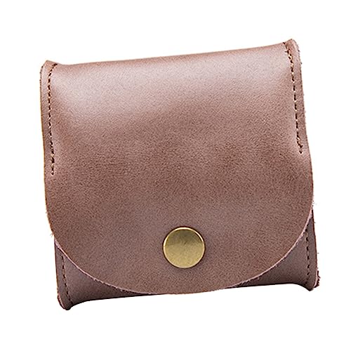 LIFKOME Mini Geldbörse Für Damen Und Herren Kompaktes Change Purse Multifunktionale Ohrenhörer-Tasche Tragbarer Münzorganizer Kaffee Farbe Reise-geldbörse Für Münzen Und Bargeld von LIFKOME