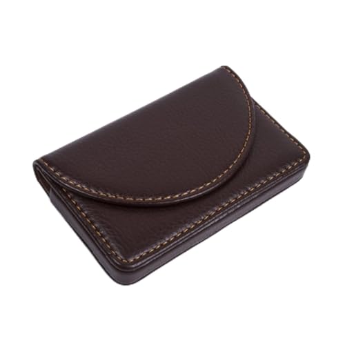 LIFKOME Geschäftsfall kreditkartenhalter Credit Card Holder Mens Card Wallet visitenkarten Halterung Handlich Geschäftsbuch Namensfall Kofferhalter Business-Halter Leder Coffee von LIFKOME