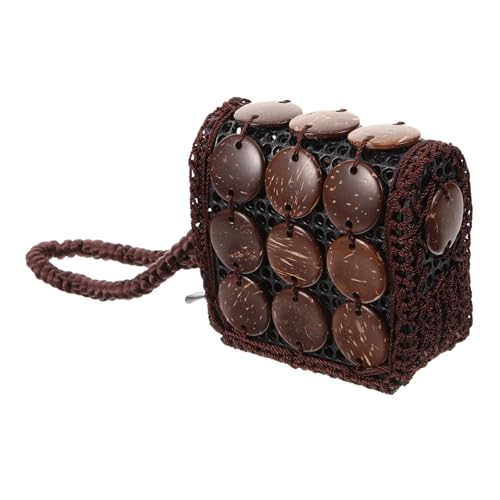 LIFKOME Münzbörse Damen Kleine Geldbörse Münzbeutel Mit Handschlaufe Für Kleingeld Lippenstift Schlüssel Mini Portemonnaie Vintage Stil von LIFKOME