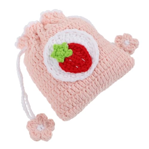 LIFKOME Handgefertigtes Gewebtes Münzfach Süßes Cartoon-mini-Aufbewahrungstasche Für Kleingeld Schlüssel Und Kleine Accessoires Für Unterwegs Handgefertigte Zartes Design von LIFKOME