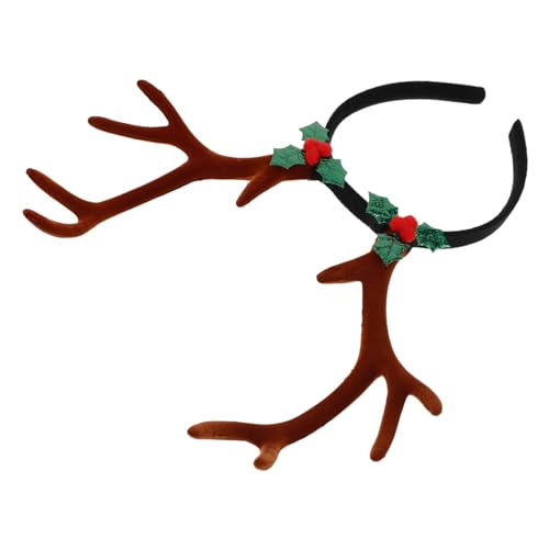 LIFKOME Große Flocking Rentiergeweih Haarreif Für Weihnachten Realistische Dekoration Für Cosplay Fotoshootings Und Festlichkeiten Komfortables Und Sicheres Tragegefühl von LIFKOME