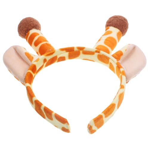 LIFKOME Giraffenohren Stirnbänder Haarband Ohrhorn Haarreifen Plüsch Haarband Kopfbedeckung Cosplay Haarschmuck Für Erwachsene Kinder Tier Dress-Up Party Cosplay Prop von LIFKOME