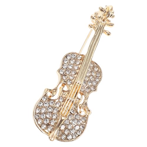 LIFKOME Gitarren-Broschen Anstecknadeln Gitarren-Strass-Brosche Gitarren-Musiker-Anstecknadel Zierliche Kristall-Instrumenten-Abzeichen Anstecknadeln Für Damen Und Herren von LIFKOME