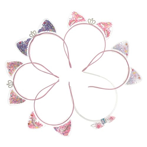 LIFKOME 6stücke Katzenohren Stirnbänder Mit Für Mädchen Für Kostümpartys Fotoshootings Und Geburtstagsfeiern Leicht Und Mit Funkelndem Design von LIFKOME