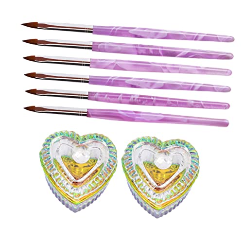 LIFKOME Glas Nagel-mischschale Mit Deckel Acryl Malpinsel Für Kreative Nagelkunst Für Diy Nageldesign Und Professionelle Maniküre von LIFKOME